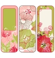 floral banners vector image vector image