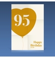 happy birthday poster vector image