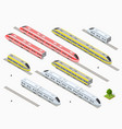 fast modern high speed train vector image