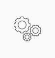 gears icon gear vector image