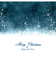 christmas dark blue abstract background vector image