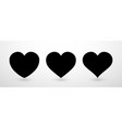 heart collection flat icon set love symbol vector image vector image