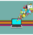 laptop vector image