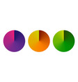 round gradient set with modern abstract background vector image vector image