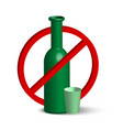 volume bottle ban white background vector image vector image
