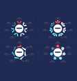 seven option circle infographic design templates vector image