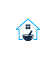 house medicine logo icon design vector image