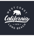 california handwritten lettering tee apparel vector image