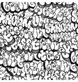 graffiti background seamless pattern vector image vector image
