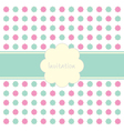 floral invitation pattern vector image vector image
