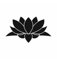 lotus flower icon simple style vector image