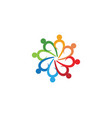 community group team work and adoption logo vector image