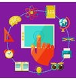 back to school design template vector image
