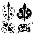 palette icons vector image
