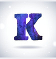 watercolor letter k vector image vector image