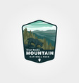 great smoky mountain vintage logo symbol design vector image