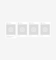 social network post mockup template carousel vector image