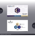 abstract creative business card vector image