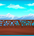 mountain views from the balcony with ornate vector image vector image