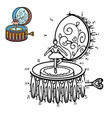 numbers game ballerina music box vector image