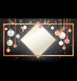 golden holiday frame-10 vector image