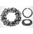 Rose wreaths Royalty Free Vector Image - VectorStock