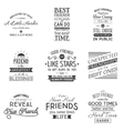 friendship typography quotes vector image