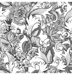 Seamless vintage background baroque pattern Vector Image