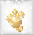 balls gold back vector image vector image