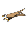 stock flying bird prey vector image