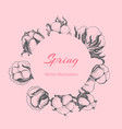 template for wedding invitation card vector image
