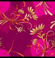 floral hearts pattern vector image