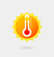 sun with thermometer vector image