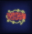 what lettering neon sign vector image