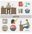 writer vector image vector image