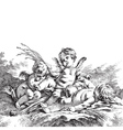 child angels vector image