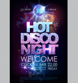disco ball background hot night party vector image