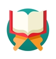 islamic holy book quran - flat design single icon vector image