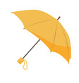 yellow umbrella isolated on white background vector image