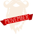 movember vector image vector image
