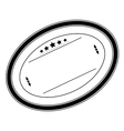 oval stamp vector image vector image