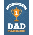 dad number one 2 vector image