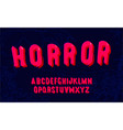 hand drawn font editable of modern bold al vector image