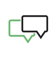 two chat bubbles vector image