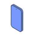 minimalist vertical smartphone empty screen vector image
