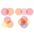 venn diagram circle infographic vector image