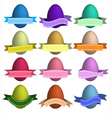 eggs with ribbon vector image
