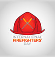 international firefighters day logo icon design vector image vector image