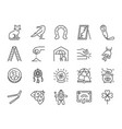 superstitions icon set vector image