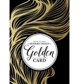 luxury golden modern card vector image